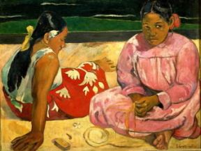 Paul Gauguin. Donne tahitiane sulla spiaggia (Parigi, Musée d'Orsay).De Agostini Picture Library/G. Dagli Orti Paul Gauguin. Donne tahitiane sulla spiaggia (Parigi, Musée d'Orsay).De Agostini Picture Library/G. Dagli Orti