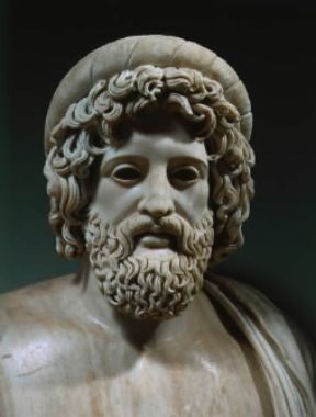 Asclepio in un busto romano del sec. IV a.C. (Venezia, Museo Archeologico).De Agostini Picture Library/A. Dagli Orti Asclepio in un busto romano del sec. IV a.C. (Venezia, Museo Archeologico).De Agostini Picture Library/A. Dagli Orti