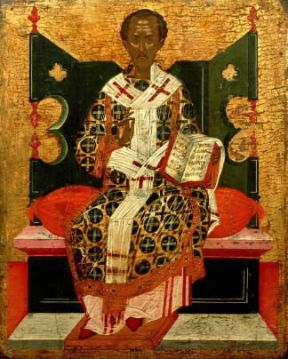 Giovanni Crisostomo raffigurato in un'icona del sec. XVII (Atene, Museo Bizantino).De Agostini Picture Library / G. Dagli Orti Giovanni Crisostomo raffigurato in un'icona del sec. XVII (Atene, Museo Bizantino).De Agostini Picture Library / G. Dagli Orti