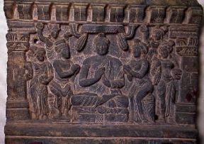 Gandhara. Rilievo raffigurante il Buddha (Peshawar, Museo).De Agostini Picture Library/W. Buss Gandhara. Rilievo raffigurante il Buddha (Peshawar, Museo).De Agostini Picture Library/W. Buss
