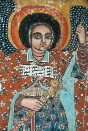 Angelo. Affresco (Lago Tana, Nargasellassie).De Agostini Picture Library/C. Sappa Angelo. Affresco (Lago Tana, Nargasellassie).De Agostini Picture Library/C. Sappa