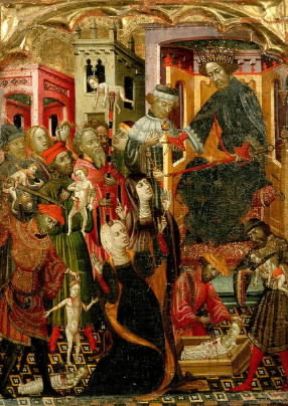 Innocenti . Il massacro degli Innocenti in un dipinto spagnolo anonimo del sec. XV (Saragozza, Museo Provinciale).De Agostini Picture Library/G. Dagli Orti Innocenti . Il massacro degli Innocenti in un dipinto spagnolo anonimo del sec. XV (Saragozza, Museo Provinciale).De Agostini Picture Library/G. Dagli Orti