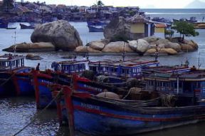 Repubblica Socialista del Viet Nam. Il centro di Nha Trang.De Agostini Picture Library/C. Sappa