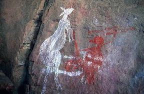 Rupestre. Arte australiana su pareti rocciose; esemplari di animali.De Agostini Picture Library / G. Sioën Rupestre. Arte australiana su pareti rocciose; esemplari di animali.De Agostini Picture Library / G. Sioën