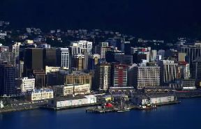Wellington. Veduta della città .De Agostini Picture Library/G. Sioën Wellington. Veduta della città .De Agostini Picture Library/G. Sioën