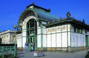 Otto Wagner. Una delle venticinque stazioni della metropolitana viennese.De Agostini Picture Library/W. Buss Otto Wagner. Una delle venticinque stazioni della metropolitana viennese.De Agostini Picture Library/W. Buss