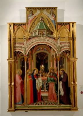 Ambrogio Lorenzetti. Presentazione al Tempio (Firenze, Uffizi).De Agostini Picture Library/ G. Dagli Orti Ambrogio Lorenzetti. Presentazione al Tempio (Firenze, Uffizi).De Agostini Picture Library/ G. Dagli Orti