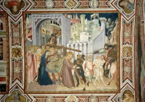 Pietro Lorenzetti. Cristo sale al Calvario affresco del ciclo con le Storie della Passione di Cristo (Assisi, Chiesa inferiore di S. Francesco).De Agostini Picture Library/G. Dagli Orti