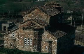 Albania. Veduta di una chiesa bizantina presso la città di Perondi.De Agostini Picture Library/C. Sappa Albania. Veduta di una chiesa bizantina presso la città di Perondi.De Agostini Picture Library/C. Sappa
