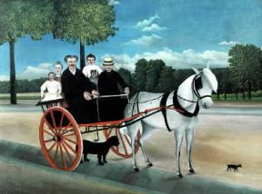 NaÃ¯f. La carretta del signor Juniet di H. Rousseau il Doganiere (Parigi, MusÃ©e d'Orsay).De Agostini Picture Library / A. Dagli Orti