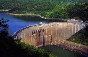 Zambesi. La diga di Kariba, costruita tra il 1955 e il 1959.De Agostini Picture Library/G. Sioën Zambesi. La diga di Kariba, costruita tra il 1955 e il 1959.De Agostini Picture Library/G. Sioën