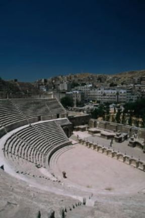 Amman. Resti del teatro romano (sec. II).De Agostini Picture Library/M. Borchi Amman. Resti del teatro romano (sec. II).De Agostini Picture Library/M. Borchi