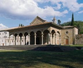 Benedetto da Maiano. Loggia della chiesa di Santa Maria delle Grazie ad Arezzo, realizzata da Benedetto da Maiano.De Agostini Picture Library/D. Dagli Orti Benedetto da Maiano. Loggia della chiesa di Santa Maria delle Grazie ad Arezzo, realizzata da Benedetto da Maiano.De Agostini Picture Library/D. Dagli Orti