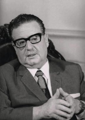 Salvador Allende. Uomo politico cileno.Farabolafoto Salvador Allende. Uomo politico cileno.Farabolafoto