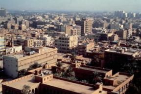 Baghdad. Veduta aerea della città .Farabolafoto Baghdad. Veduta aerea della città .Farabolafoto
