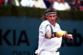 Bjorn Borg. Il tennista in azione.Farabolafoto