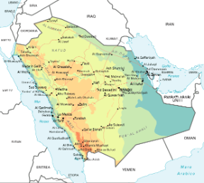 Arabia Saudita. Cartina geografica. Arabia Saudita. Cartina geografica.