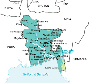 Bangladesh. Cartina geografica. Bangladesh. Cartina geografica.