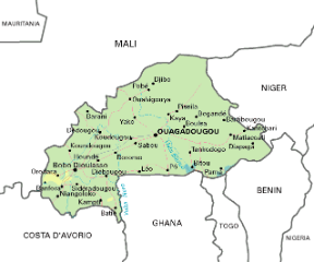 Burkina. Cartina geografica. Burkina. Cartina geografica.