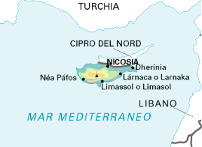 Cipro. Cartina geografica. Cipro. Cartina geografica.
