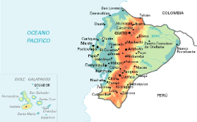 Equador. Cartina geografica. Equador. Cartina geografica.