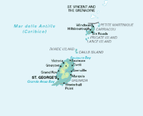 Grenada. Cartina geografica. Grenada. Cartina geografica.