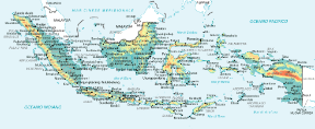 Indonesia. Cartina geografica. Indonesia. Cartina geografica.