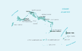 Isole Caicos. Cartina geografica. Isole Caicos. Cartina geografica.