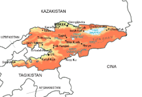 Kirgizistan. Cartina geografica. Kirgizistan. Cartina geografica.