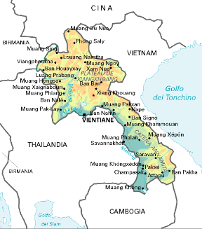 Laos. Cartina geografica. Laos. Cartina geografica.