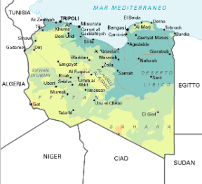 Libia. Cartina geografica. Libia. Cartina geografica.