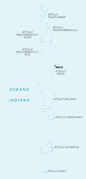 Maldive. Cartina geografica. Maldive. Cartina geografica.