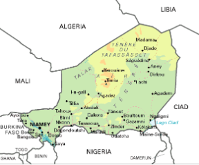 Niger. Cartina geografica. Niger. Cartina geografica.