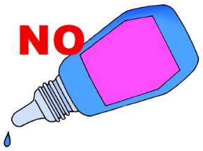 Lesioni dell'occhio. Non usare sostanze estranee. Lesioni all'occhio. Non mettete mai nell’occhio alcuna sostanza. Lesioni dell'occhio. Non usare sostanze estranee. Lesioni all'occhio. Non mettete mai nell’occhio alcuna sostanza.
