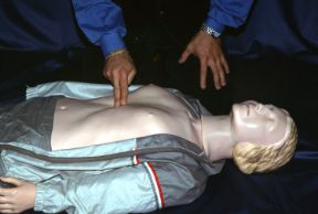 Massaggio cardiaco esterno. Localizzazione del sito di compressione. Massaggio cardiaco esterno. Per localizzare il sito di compressione del massaggio cardiaco, fate scorrere le dita sotto il margine costale fino a incontrare lo sterno. Massaggio cardiaco esterno. Localizzazione del sito di compressione. Massaggio cardiaco esterno. Per localizzare il sito di compressione del massaggio cardiaco, fate scorrere le dita sotto il margine costale fino a incontrare lo sterno.