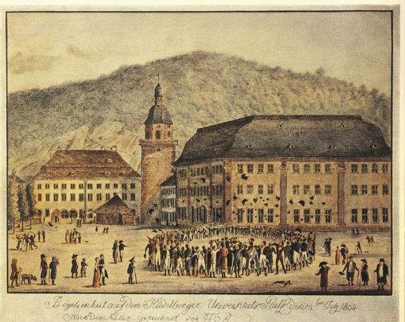 Festa degli studenti all'università di Lipsia Per continuare a seguire le lezioni di filologia classica di Friedrich Ritschl, che era suo insegnante a Bonn, si iscrive all'Università di Lipsia nel 1865.Nei suoi studi affronta Teognide e Suida, ma i suoi autori preferiti sono Platone e soprattutto Emerson e Schopenhauer. Festa degli studenti all'università di Lipsia Per continuare a seguire le lezioni di filologia classica di Friedrich Ritschl, che era suo insegnante a Bonn, si iscrive all'Università di Lipsia nel 1865.Nei suoi studi affronta Teognide e Suida, ma i suoi autori preferiti sono Platone e soprattutto Emerson e Schopenhauer.