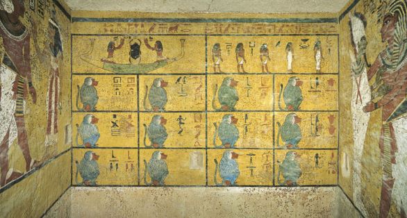 Particolare di Affresco, Camera funeraria di Tutankhamon Luxor, Valle dei Re. Particolare degli affreschi della camera funeraria di Tutankhamon (XVIII Dinastia, 1347-1338 a.C.).
© De Agostini Picture Library. Particolare di Affresco, Camera funeraria di Tutankhamon Luxor, Valle dei Re. Particolare degli affreschi della camera funeraria di Tutankhamon (XVIII Dinastia, 1347-1338 a.C.).
© De Agostini Picture Library.