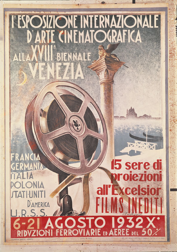 Manifesto per la Prima Esposizione Internazionale d'Arte Cinematografica La Mostra Internazionale d'Arte Cinematografica è il festival cinematografico più antico del mondo ed oggi è giunto alla sessantasettesima edizione. Si inquadra nello scenario della Biennale di Venezia, un importante festival culturale della città.