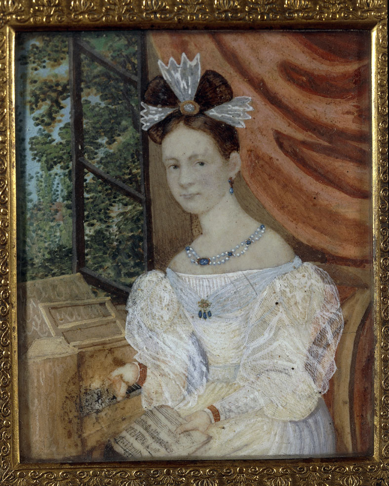 Il primo amore di Robert Ritratto di Ernestine von Fricken (1816-1844), primo amore di Schumann, alla quale dedicò il tredicesimo movimento del Carnaval, un'opera per pianoforte composta tra il 1834 e il 1835.