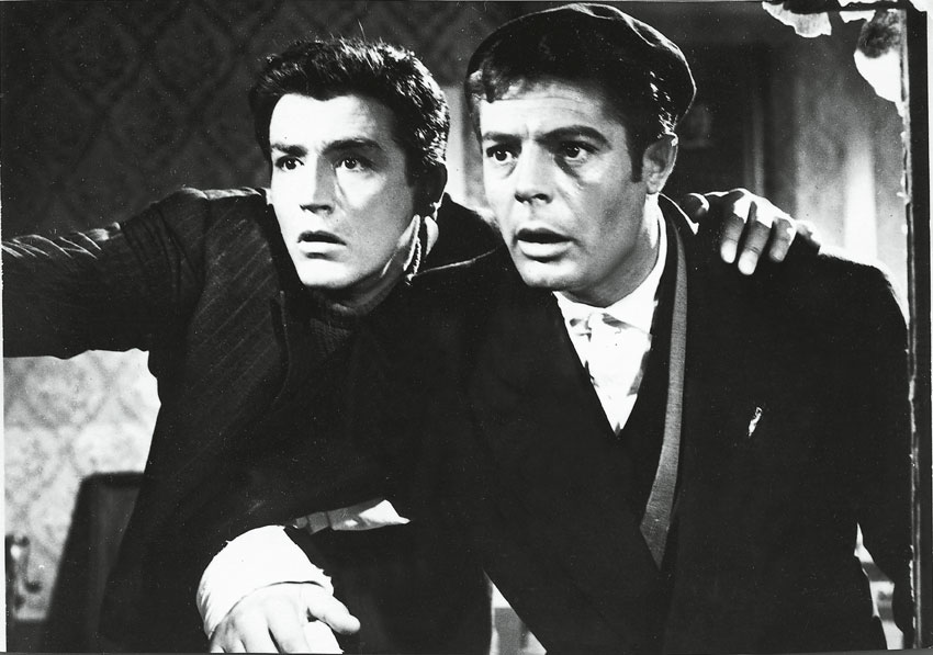 Vittorio Gassman e Marcello Mastroianni ne 