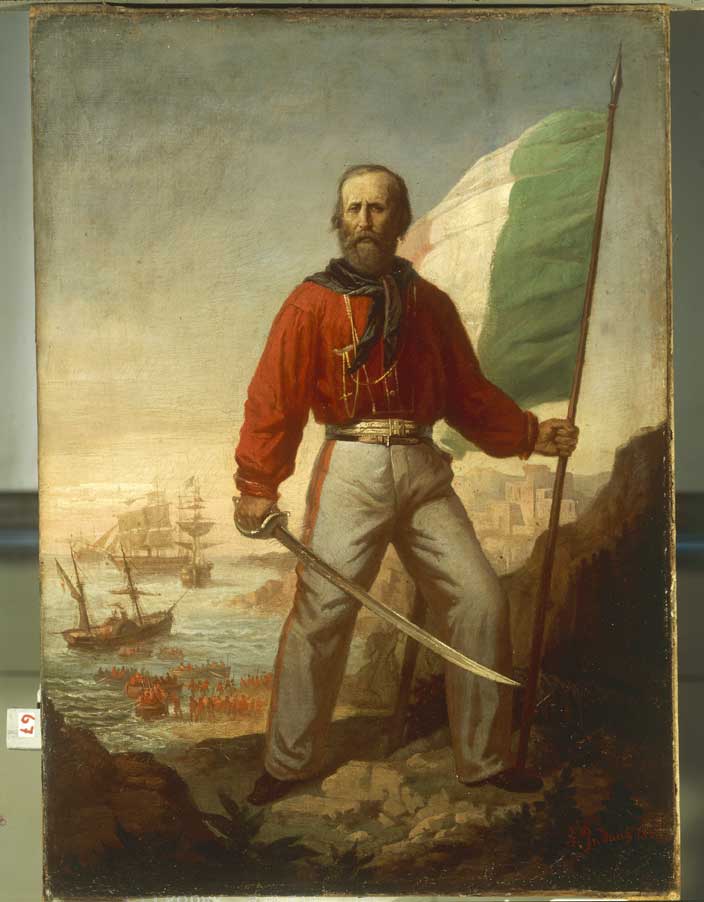 Garibaldi, sbarco dei Mille Giuseppe Garibaldi durante lo sbarco dei Mille a Marsala l'11 maggio 1860.
De Agostini Picture Library
